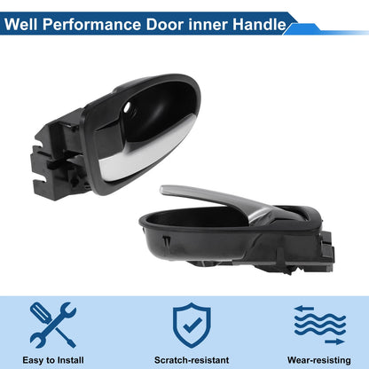 Front Passenger Side Door Handle for Toyota Yaris (2008-2013) Black Chrome