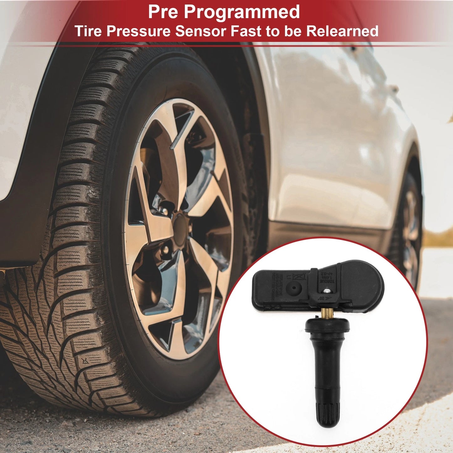 Tire Pressure Sensor 433MHz for Peugeot 3008 (2011-2014) - 1 Pcs