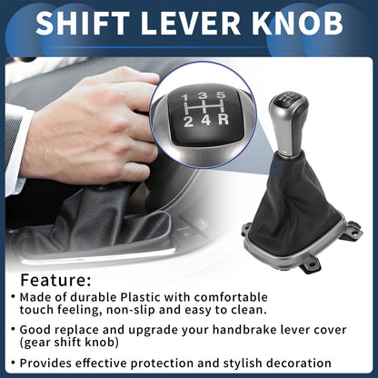 5 Speed Gear Shift Knob & Cover for Honda Accord (2008-2012)