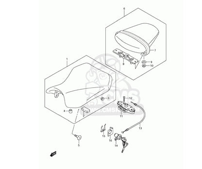 Sedile Bulloni Posteriore carenatura Spalla 2 x for Suzuki