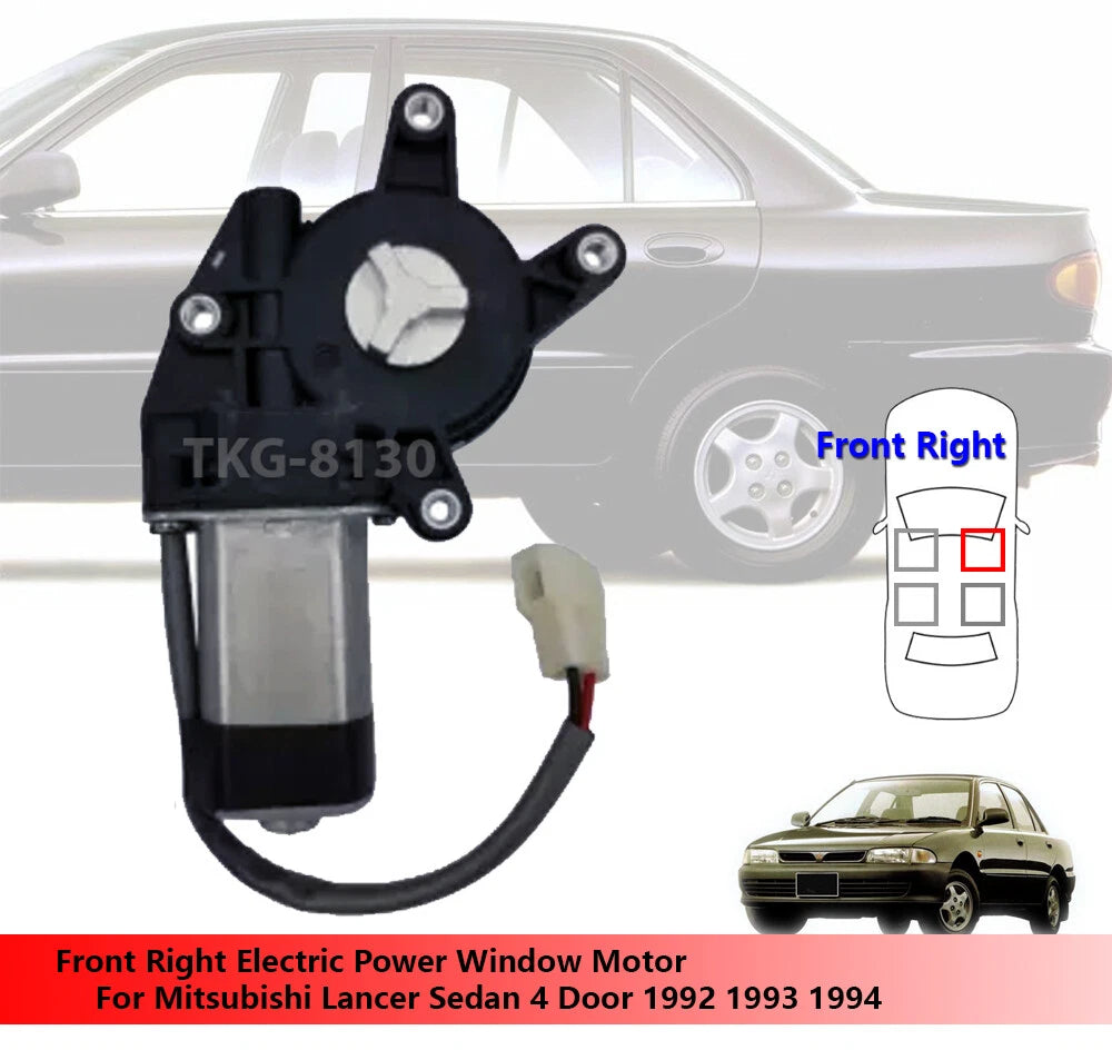 Front Right Power Window Motor for Mitsubishi Lancer/Mirage (92-95)