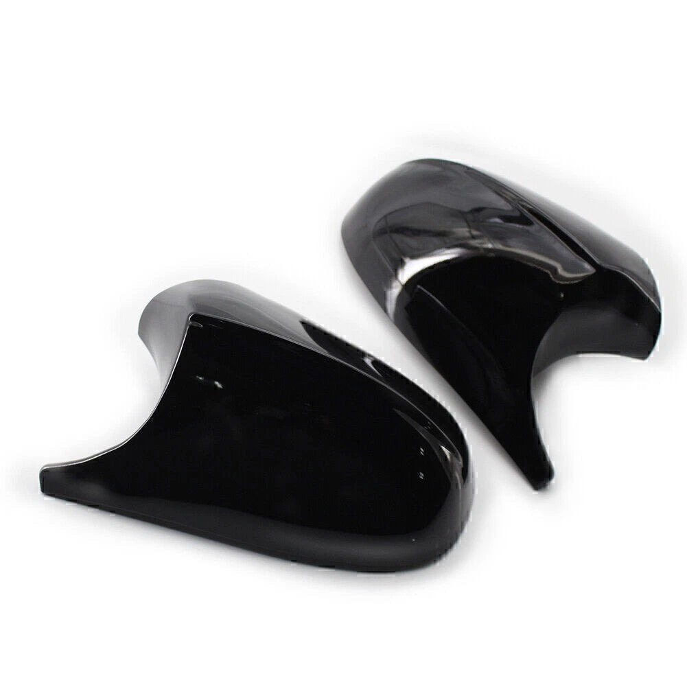 Gloss Black Side Rear Mirror Cover Caps for BMW E90 3 Series (2009-2011)