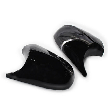 Gloss Black Side Rear Mirror Cover Caps for BMW E90 3 Series (2009-2011)