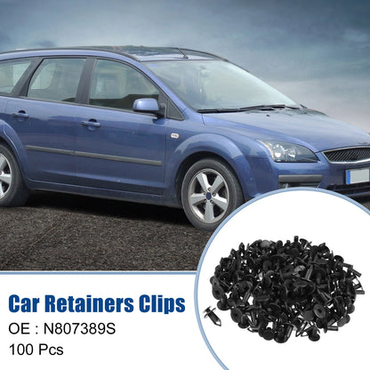 100Pcs Push Type Rivets Clips for Ford Escape (2001-2007)