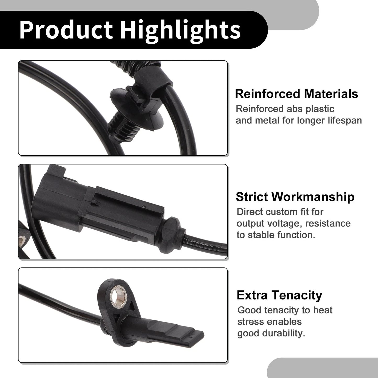 ABS Sensor Rear Left or Right for Ford Explorer (2011-2018)