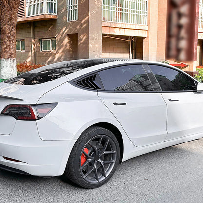Rear Window Louver Cover for Tesla Model 3 (2017-2025) Gloss Black