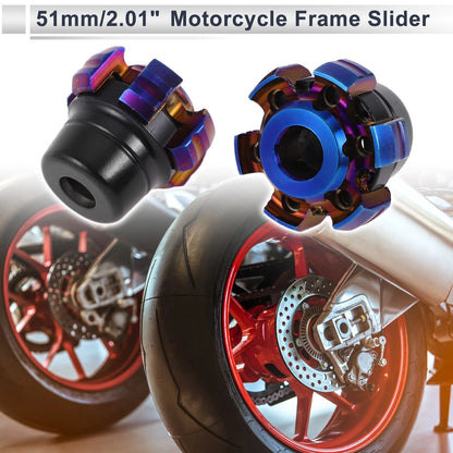 12mm Aluminum Alloy Plastic Motorcycle Slider Frame 2 x for Motorcycle
