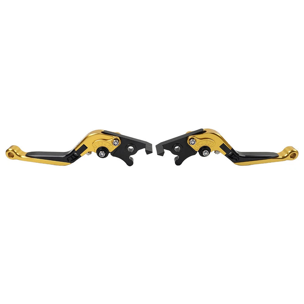 CNC Gold Extendable Brake Clutch Levers for Kawasaki Z900RS, ZX636, ZX6R (18-22)
