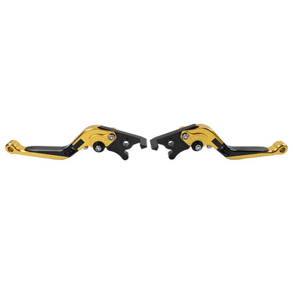 CNC Gold Extendable Brake Clutch Levers for Kawasaki Z900RS, ZX636, ZX6R (18-22)