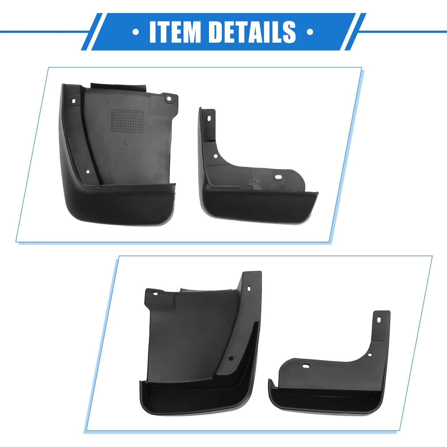 Car Mud Flaps Kit for Honda Accord Sedan 2003-2007 Front & Rear Splash Guards