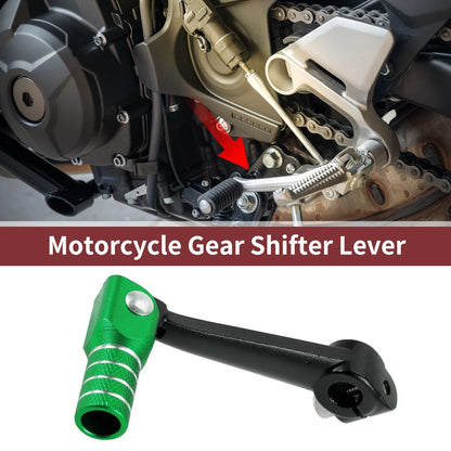 Folding Motorcycle Gear Shifter Lever Black Green Head for Bosuer M5
