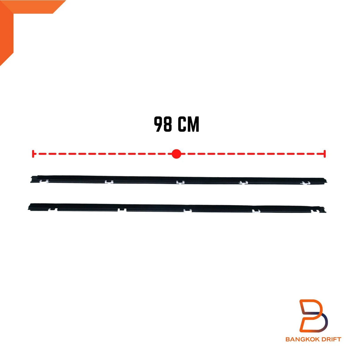 Outer Door Belt Window Seal Weatherstrip for Honda Civic 1992-1995