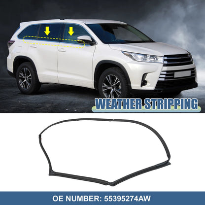 Window Glass Seals Weatherstrip for Jeep Wrangler (2007-2018)