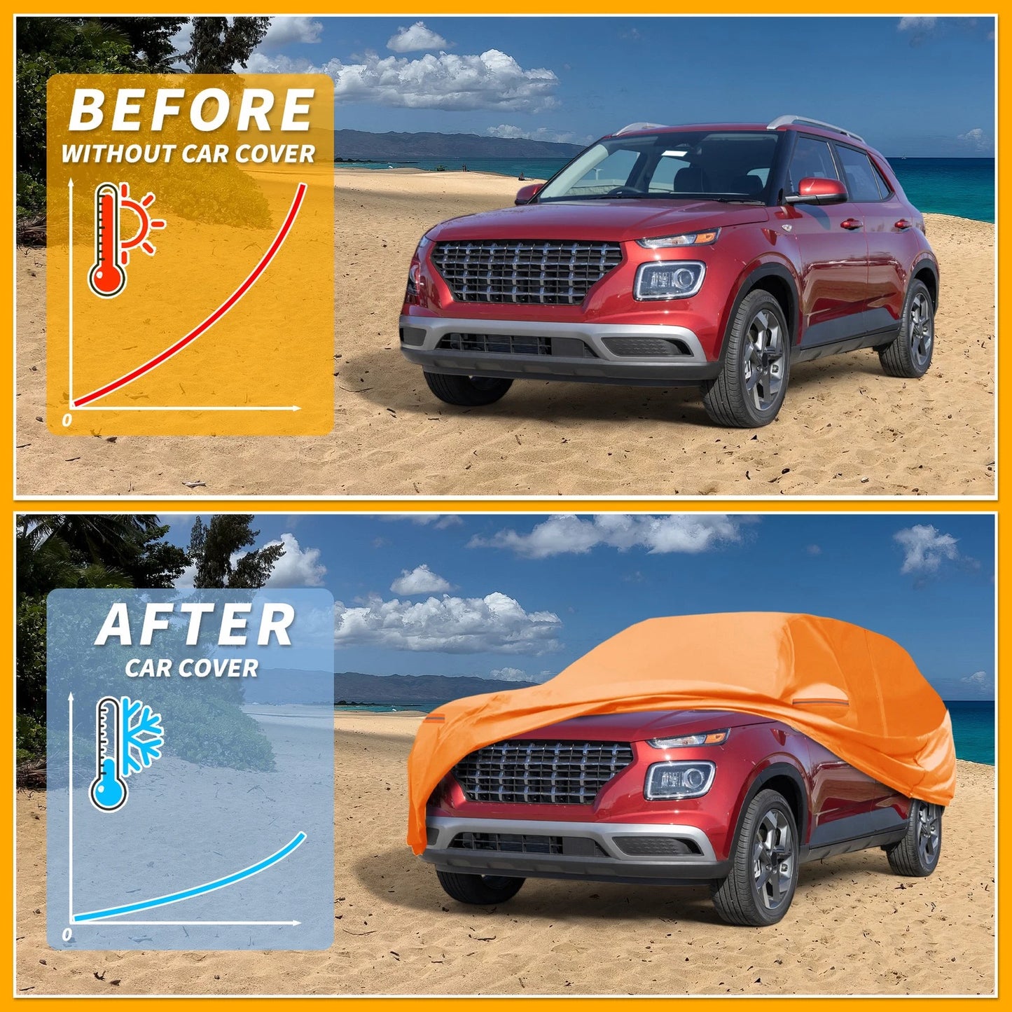 Waterproof All Weather Car Cover for Hyundai Venue (2020-2023)