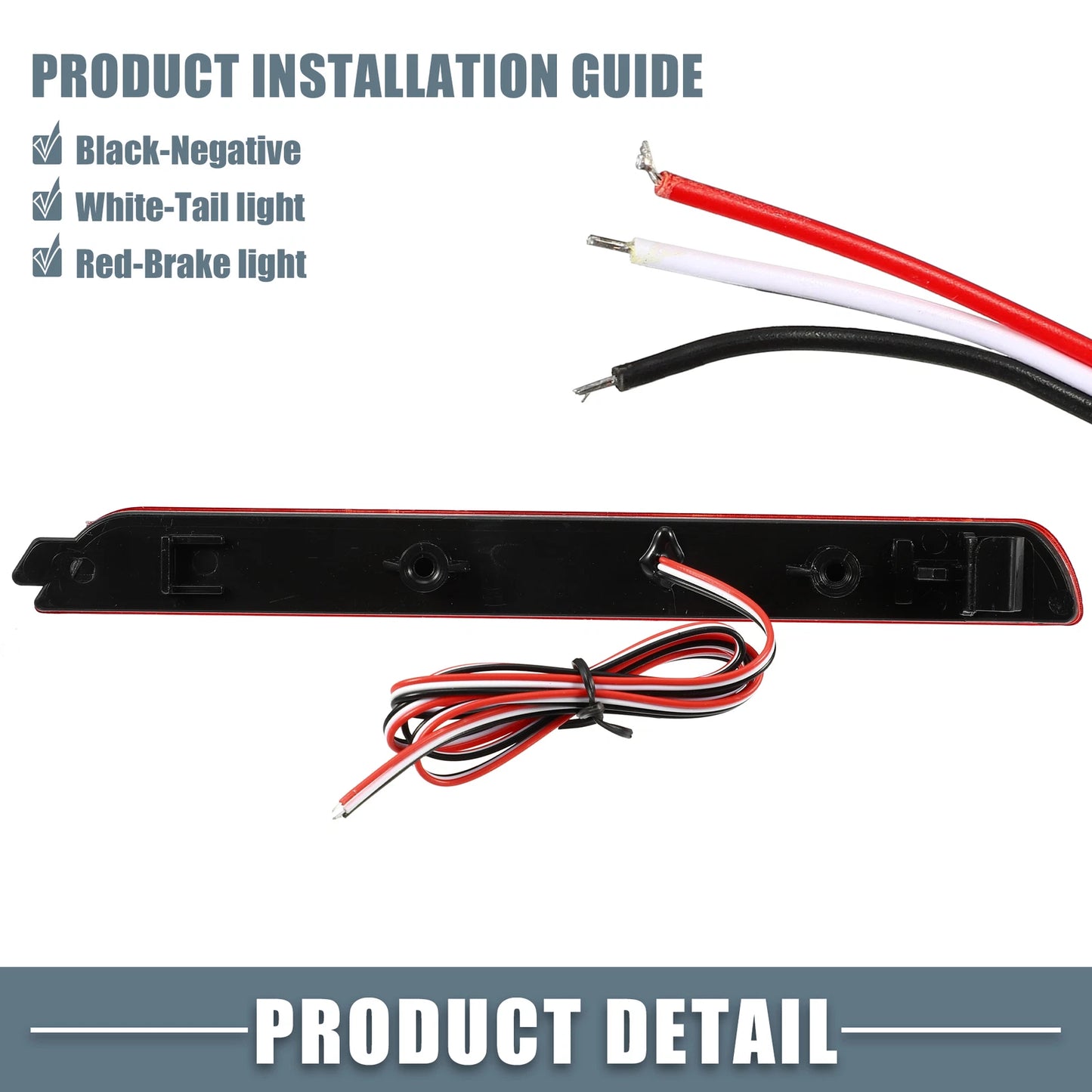 Rear Bumper Reflector LED Brake Tail Lights for Mazda 3 (2005-2009)