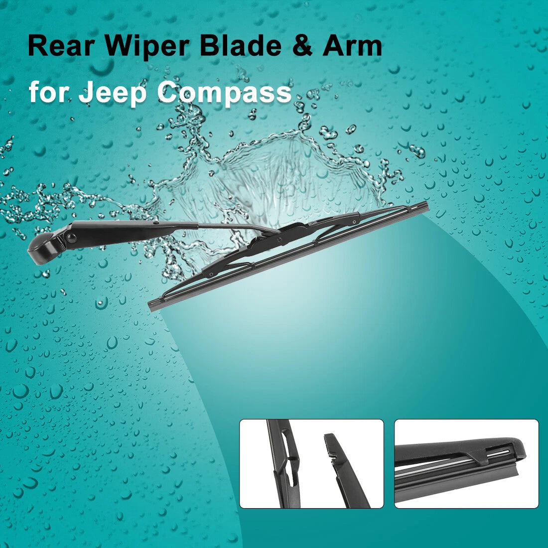 Rear Windshield Wiper Blade Arm Kit for Jeep Compass (2007-2014)