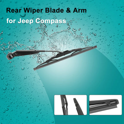 Rear Windshield Wiper Blade Arm Kit for Jeep Compass (2007-2014)