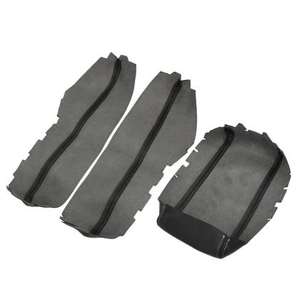 3 x Armrest Covers for Honda Civic 10th Gen (2016-2020) Black/White Line
