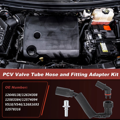 PCV Valve Tube Fitting Kit 3.6L for Chevy Traverse (2012-2017)
