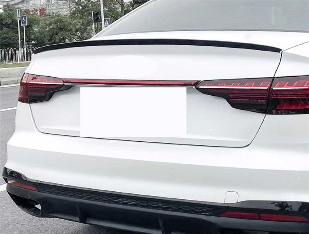 Rear Spoiler Glossy Black Wing Lip for Audi B9 A4 S4 Sedan (2017-2024)