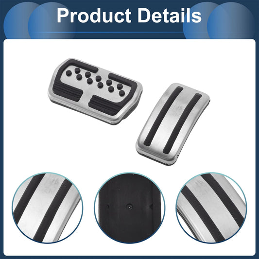 2 x Automatic Foot Accelerator Pedal Covers for Ford Focus (2012-2016)