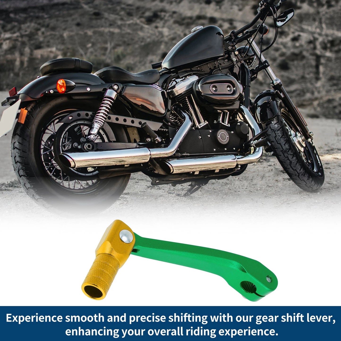 Motorcycle Gear Shifter Lever for Honda CRF150F (2003-2017) Green Gold