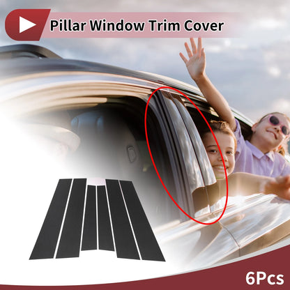6 x Door Window Trim Pillar for Peugeot 3008 (2013-2019)