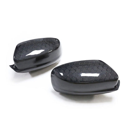 2 x Rear Side Mirror Cover Caps Carbon Fiber For Dodge Charger (2011-2022)