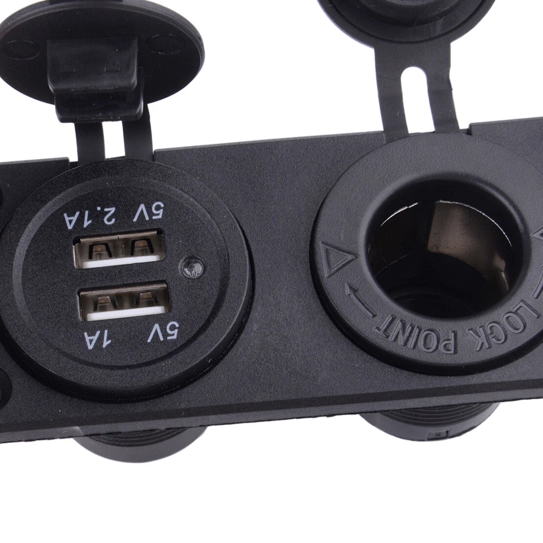 12-24V Dual USB Charger Socket Plug Panel for Car Truck