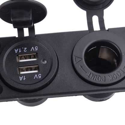 12-24V Dual USB Charger Socket Plug Panel for Car Truck