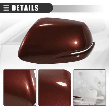 Left Side View Mirror Cover Trim for Honda CRV (2012-2016) ABS Brown