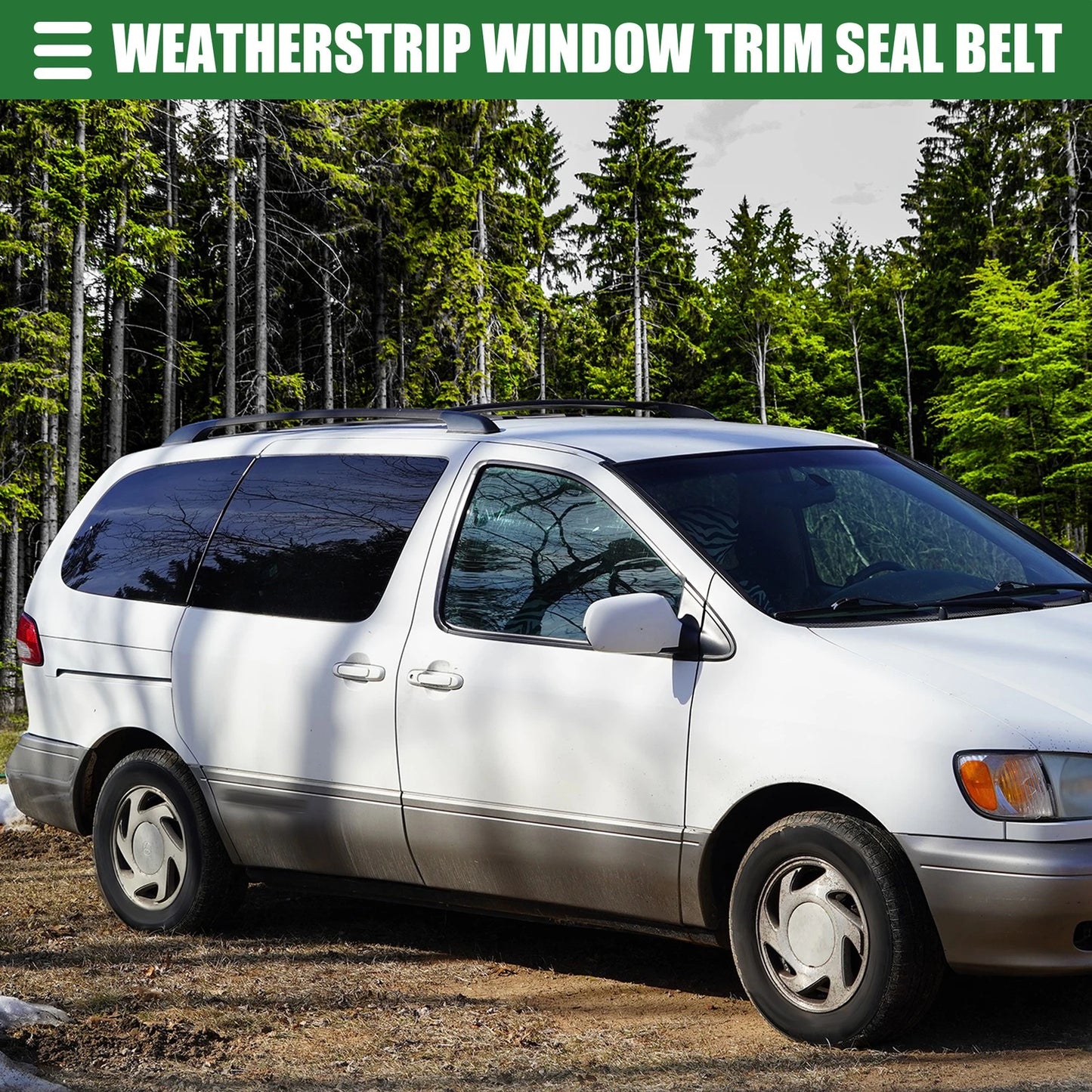 Rear Right Door Window Belt Weatherstrip for Toyota Sienna (2004–2010)