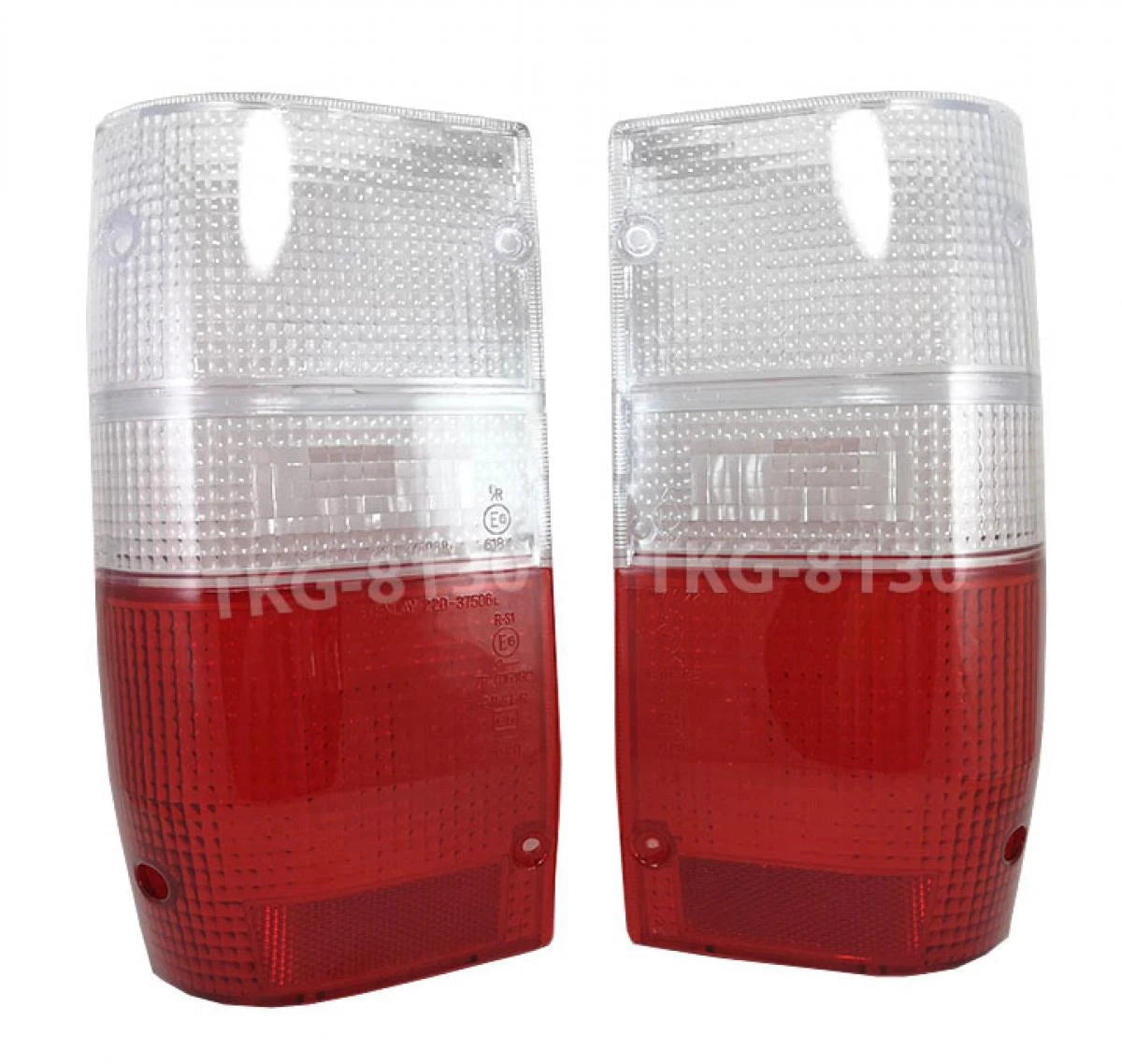 Rear Tail Light Lens Clear/Red for Mitsubishi  L200 Triton (1986-1996)