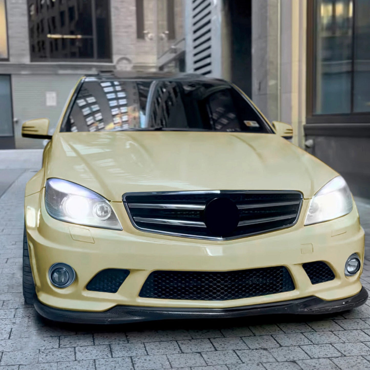Front Spoiler Lip Splitter for Benz C63 AMG W204 (2008-2011)