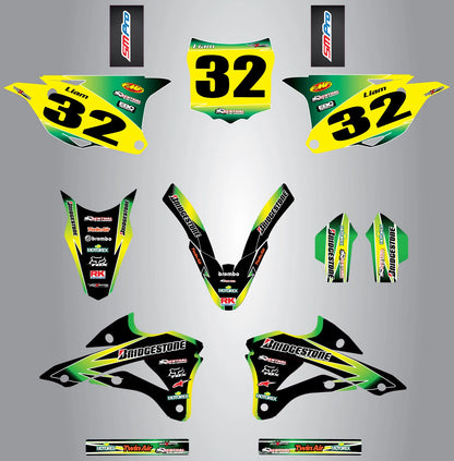 Custom Graphics for 2014-2021 Kawasaki KX 85 - Sunrise Style Stickers