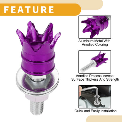 License Plate Screws Cover 40mm 4Pcs for Universal Motorcycle M6