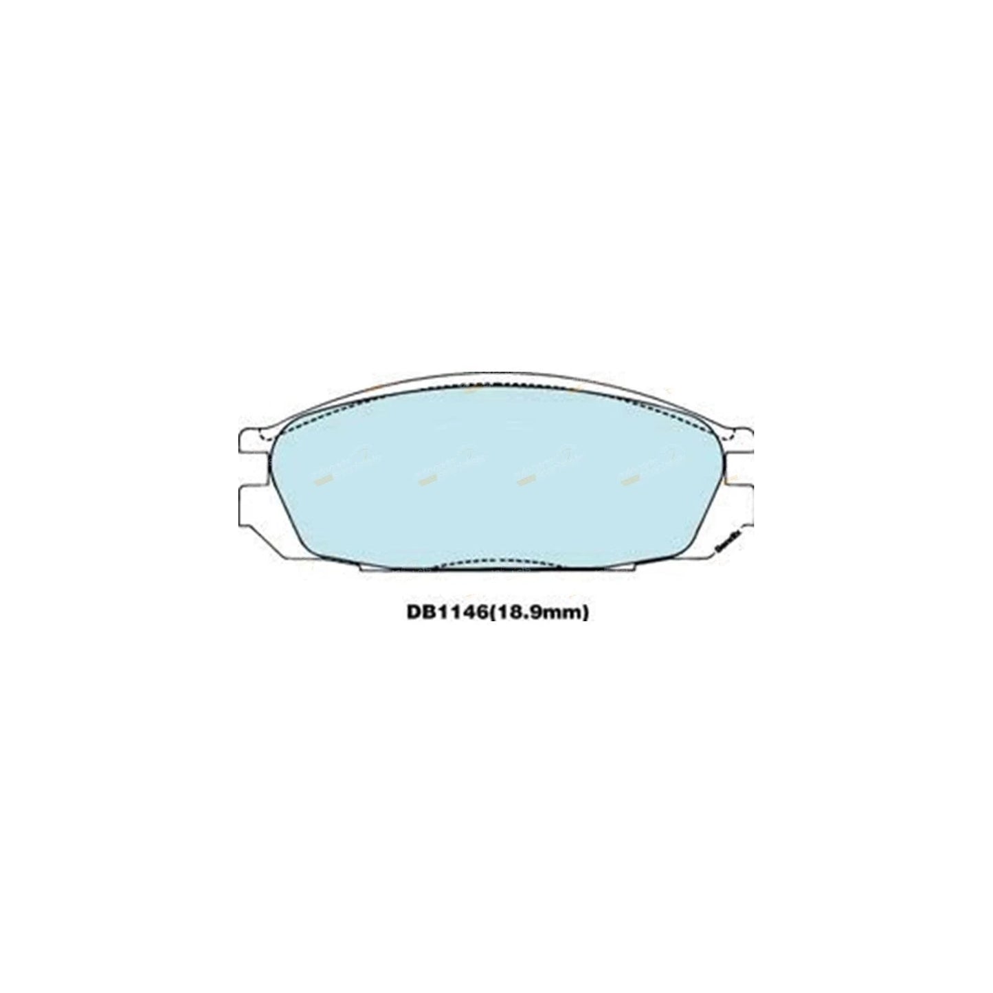 4WD Rear Disc Brake Pad Set for Ford Maverick (1988-1991)