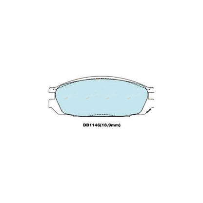 4WD Rear Disc Brake Pad Set for Ford Maverick (1988-1991)