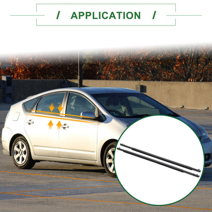 2 x Rear Left & Right Weatherstrip Window Seal for Toyota Prius (2010–2015)