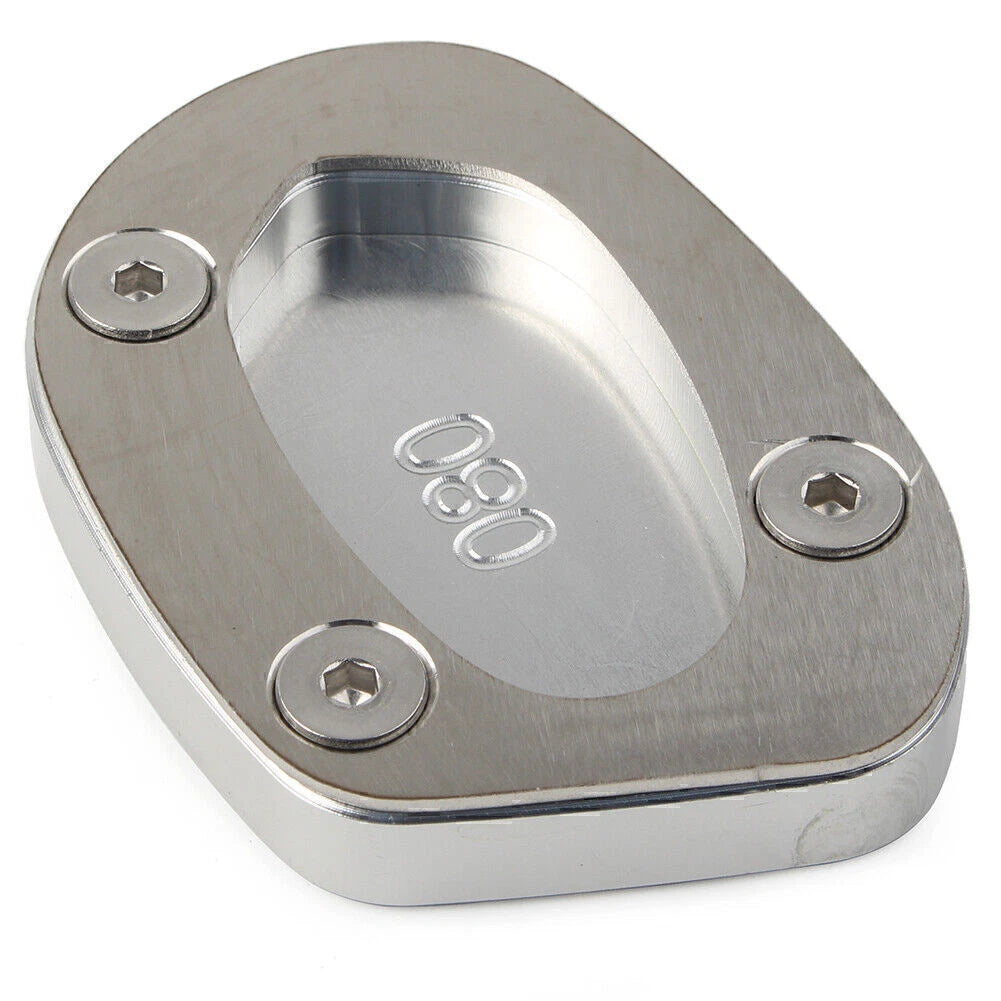 Kickstand Side Stand Enlarger Plate for Speed Twin 1200 (2019-2021) Silver