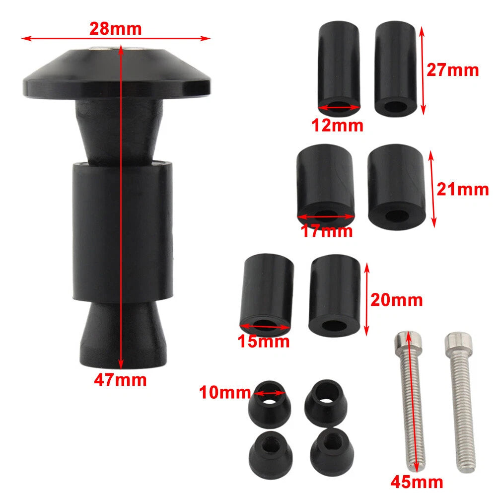 7/8'' Handlebar Grips Caps for Motorcycle Dirt Bike - Red
