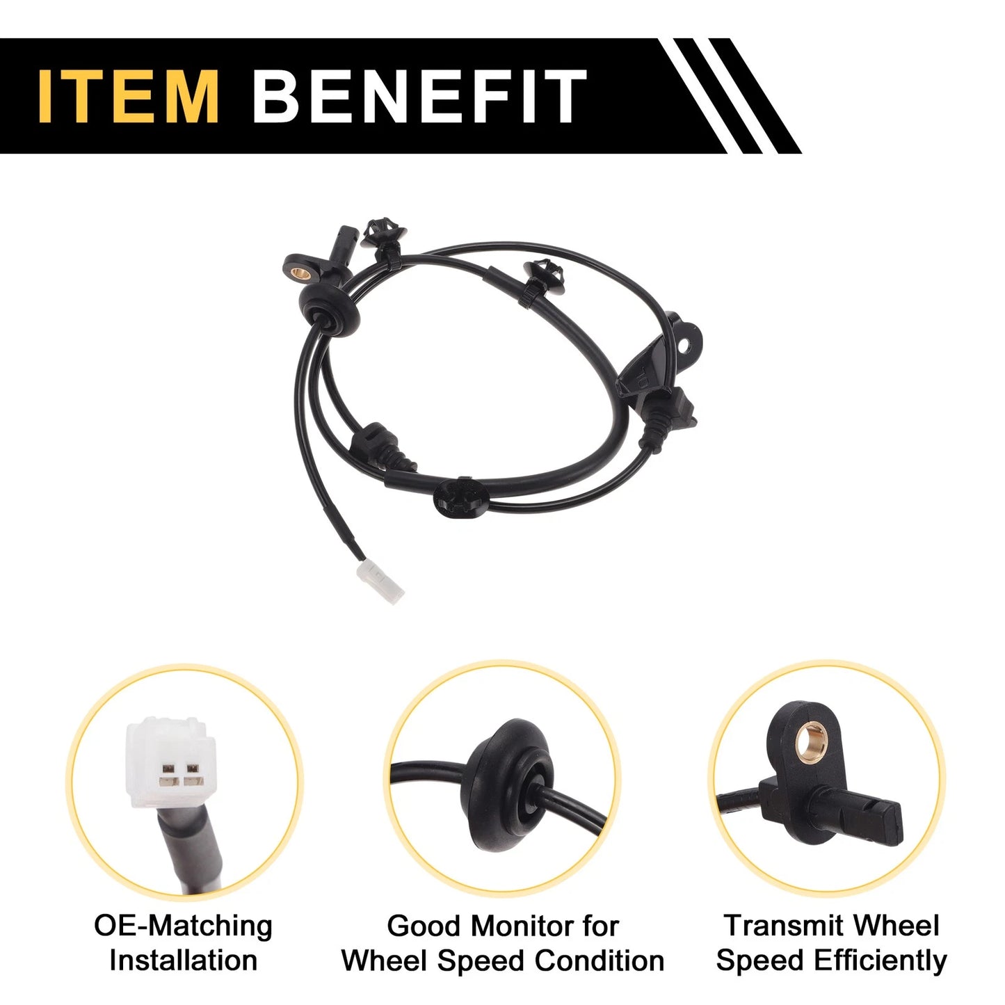 ABS Wheel Speed Sensor for Honda City (2012-2014) 1 x Rear Left