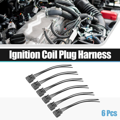 6pcs Ignition Coil Connector for Nissan Frontier (2005-2017) Nissan Titan