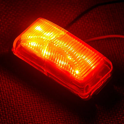1x LED Side Marker Light for Truck Trailer Clearance Amber Red Lamp