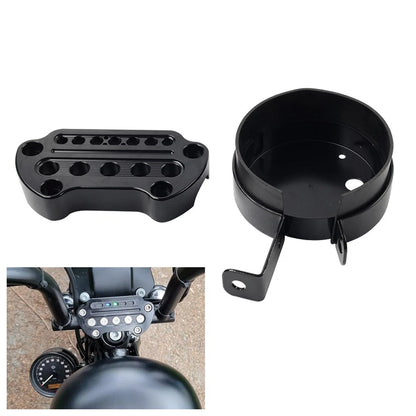 Speedometer Bracket Relocation Clamp for Harley Sportster XL 883 (2004-2023)