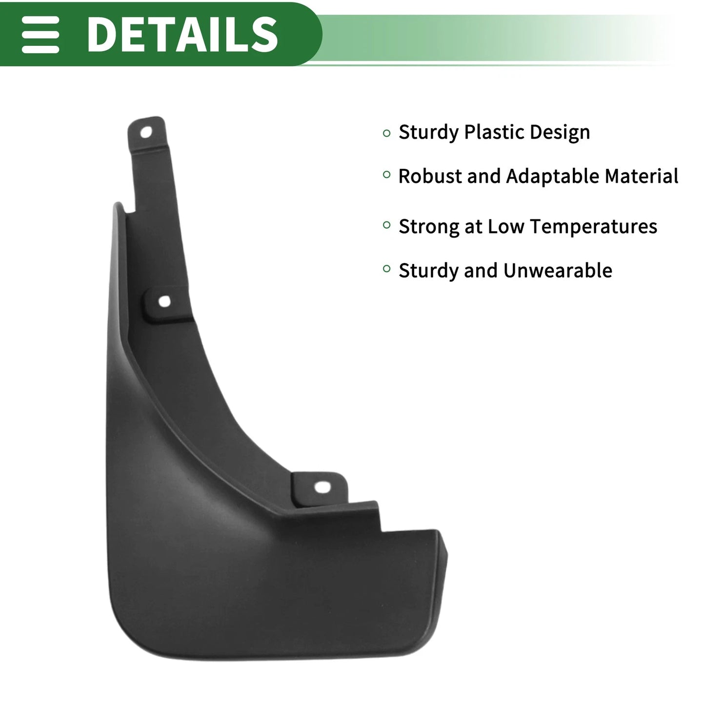 Mud Flaps Splash Guards for Ford Escape Low Profile (2020)