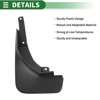Mud Flaps Splash Guards for Ford Escape Low Profile (2020)