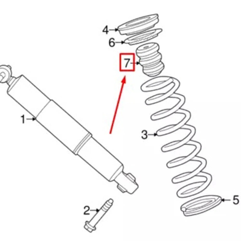Rear Bump Stops for 2002-2008 Jaguar X-Type (C2S9225, C2S3206)