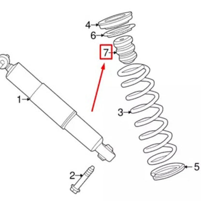 Rear Bump Stops for 2002-2008 Jaguar X-Type (C2S9225, C2S3206)