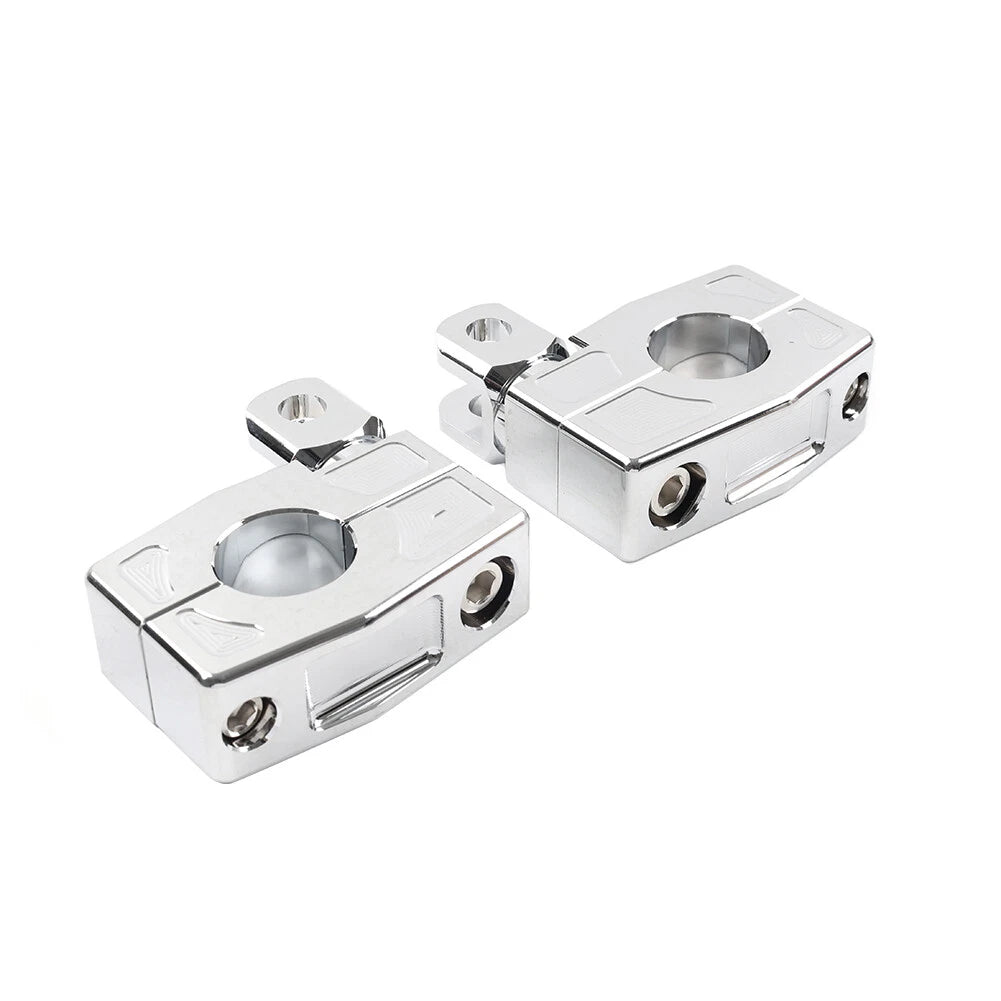 25MM Foot Peg Rest Clamp Bracket for Harley Crash Bar